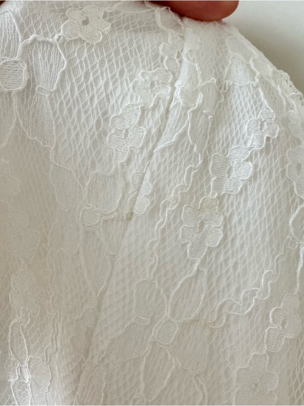 Lulus Sweet Perception White Lace Strapless Tiered Mini Dress large - Picture 3 of 5